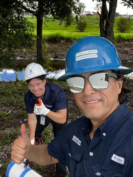 Benderson Development superintendent and other supervising site